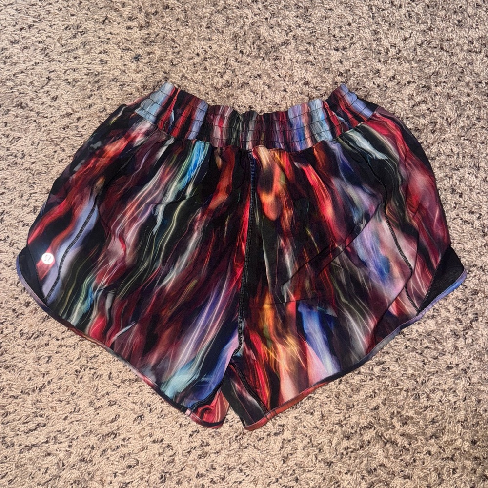 Lululemon multicolor Athletic Shorts Abstract Design